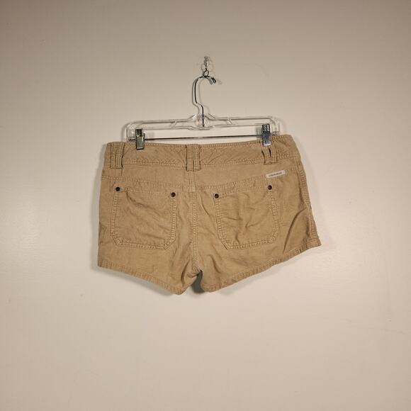 AEROPOSTALE Y2K Vtg Corduroy Micro Shorts Junior 11/12 Tan Pocket Retro Inspired - Picture 3 of 6